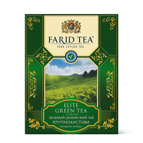 Зелений байховий чай FARID TEA з Яви, 100 г &mdash; елітний вищий ґатунок